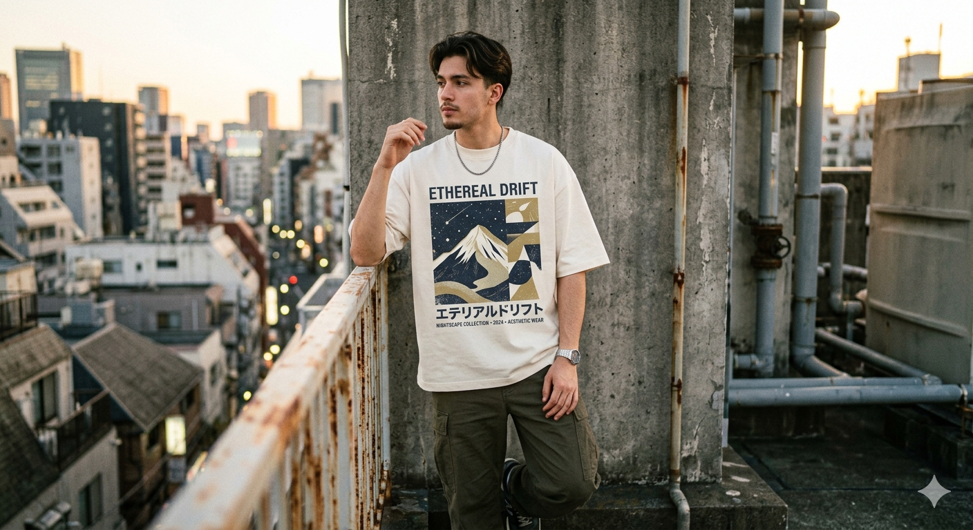 Men's minimalist aesthetic fashion