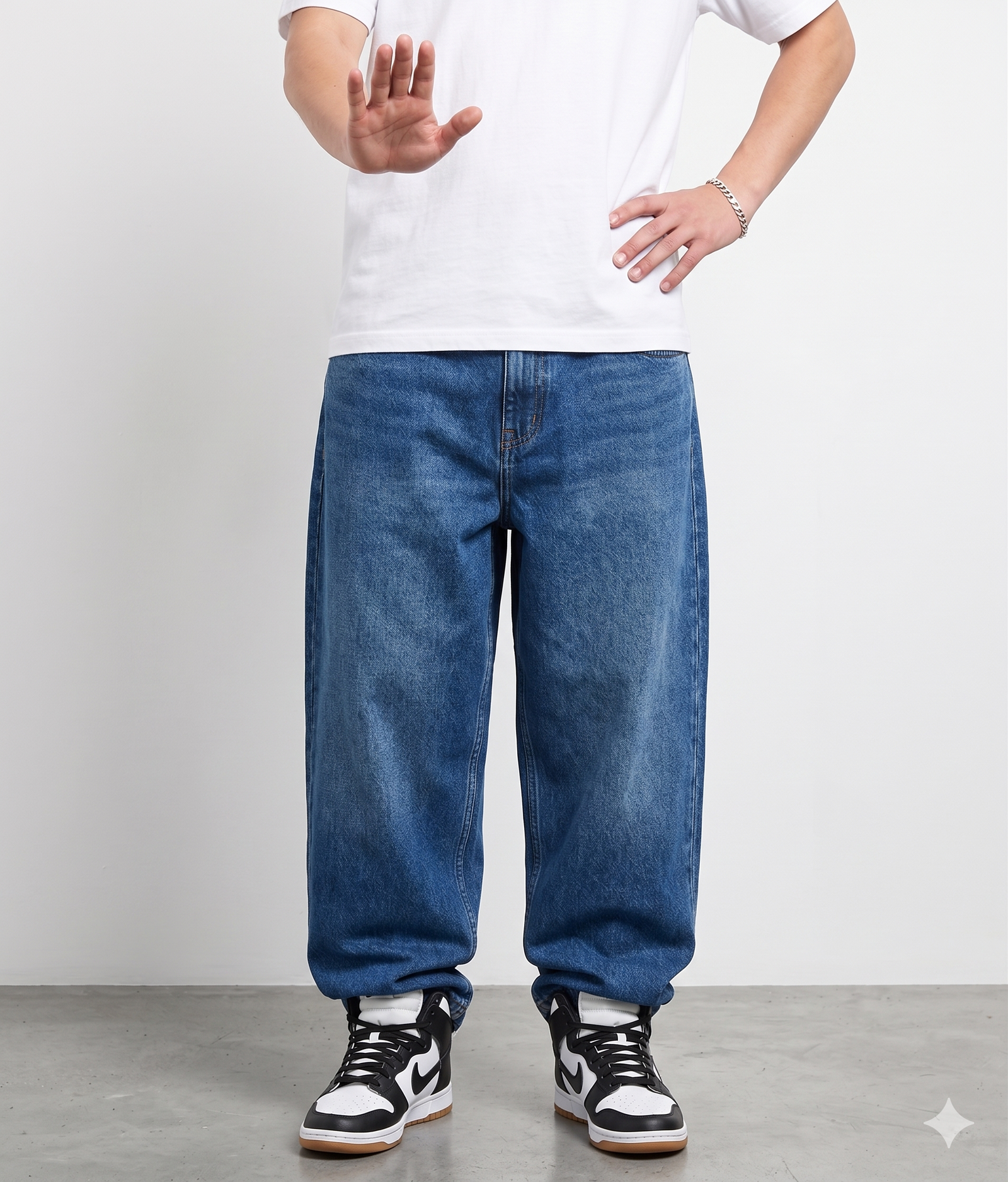 Blue Baggy Jeans